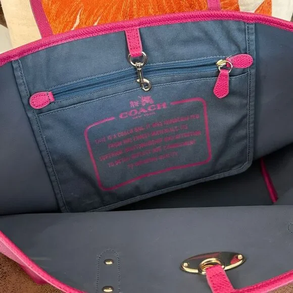 COACH CITY TOTE 2015 LEATHER W/HANGTAG STYLE F35355 - Picture 6 of 14